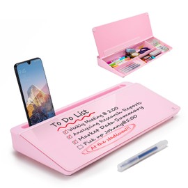 TSJ OFFICE Desktop Whiteboard Dry-Erase-Board - Computer Keyboard Stand White Board Surface Pad with Drawer, Desk Organizers with Accessories for Office, Home, School Supplies