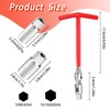 HIAHXC Spark Plug Socket Professional T-Handle Spark Plug Removal Tool