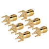 100Pcs RF Coaxial Cable Adapter Female Coax Line Connector Base