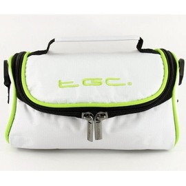 TGC ® Camera Case for Canon Sure Shot OWL PF with shoulder strap and Carry Handle (Cool White & Dreamy Green)