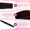 SULIKJHUI 2 Pcs Wig Grip Band, Dark Brown No Slip