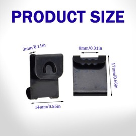 Yosawo Pack of 100 Picture Frame Hangers Accessories Hooks Picture Hooks for Picture Frame Hangers, Clocks, Picture Mounting (17 mm/S)