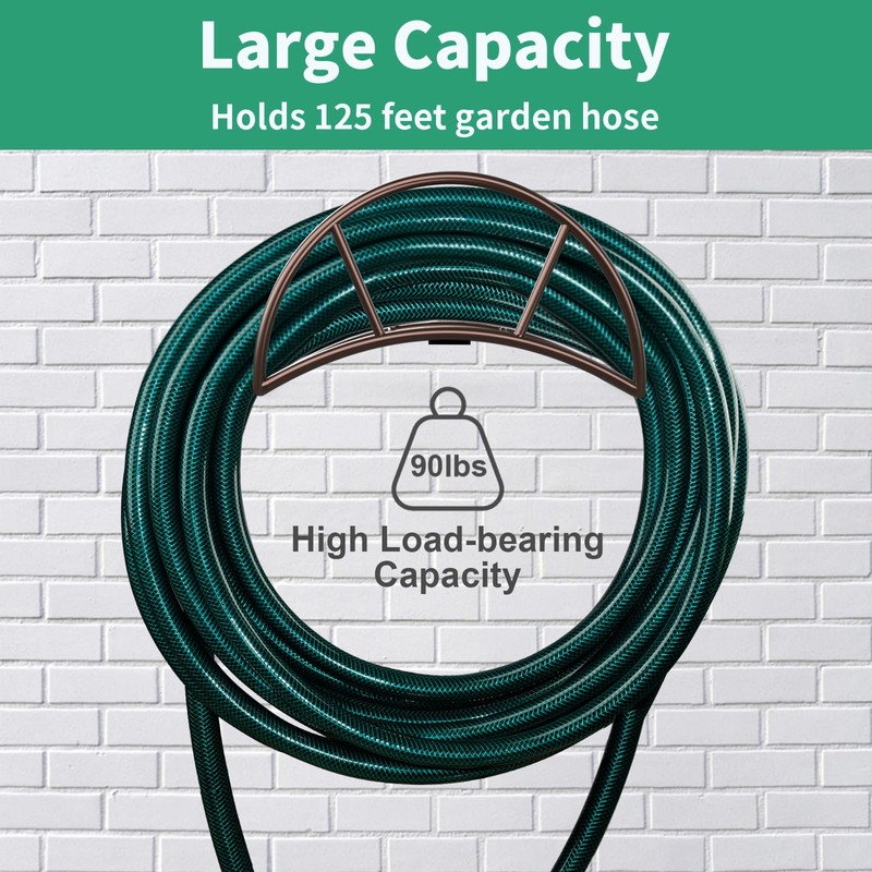 TomCare Garden Hose Holder Heavy Duty Water Hose Holder Wall