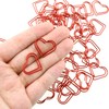 Bookmarks LUORNG 50pcs Heart Shaped Paper Clips Fasteners Clip Bookmark
