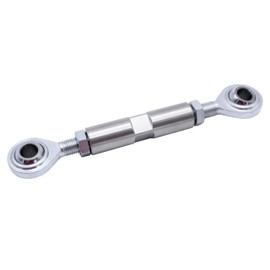 YUCHENSHLP 2 1/2" Adjustable Tensioning Rod Silver colour Heim Joint Alternator Bracket Fits for SBC BBC 350 454 302 engine