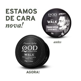 QOD Barber Shop - Pomada para el cabello Walk - Efecto mate - 70 g