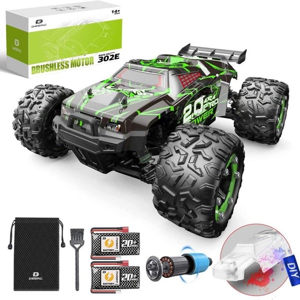 DEERC H16E Brushless Extreme High Speed Remote Control Truck,Max 70kph,1:16