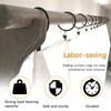 pangdapengpeng Pack of 40 Curtain Rings, Curtain Rings with Clips,