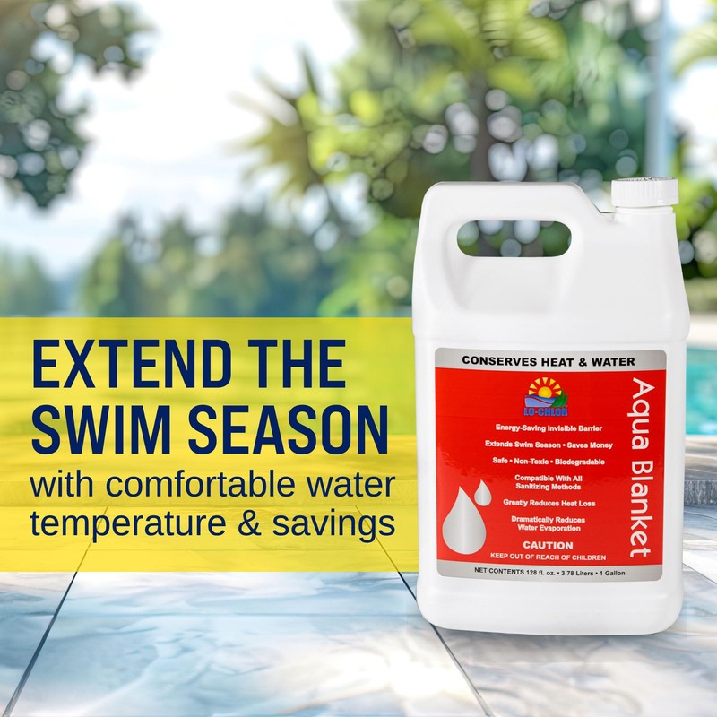 LO-CHLOR Aqua Blanket - The Liquid Solar Blanket for Pools
