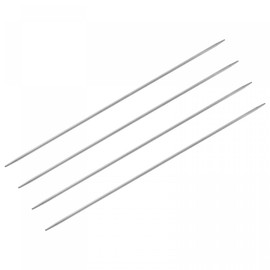 uxcell 2 Pairs Knitting Needle Set, 2.6mm Diameter 9.84 Inches Length Stainless Steel Double Pointed Sweater Needles for Handmade Projects DIY Knitting