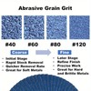 10Pc 4 1/2 inch Shaft 7/8 Grinding Flap Disc 40