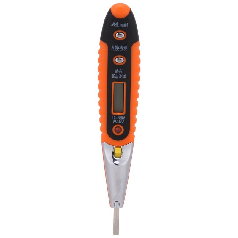 Contact Voltage Tester, Digital Electrical Voltage Tester 12-220 V AC/DC
