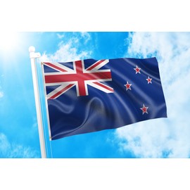 DMSE New Zealand Zealanders Kiwis Union Jack Flag 2X3 Ft Foot 100% Polyester 100D Flag UV Resistant (2' X 3' Ft Foot)