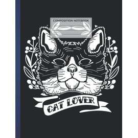 Composition Notebook: rainbow dj cat kitty Writing Journal Notebook With Lined Paper For Teens, Girls, Boys, And Students, Wide Journal, Cute School Supplies 8.5x11 inches, 110 Pages A464