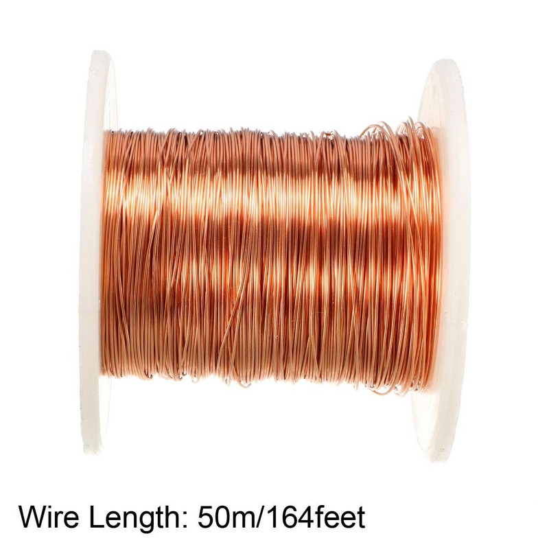 sourcing map Magnet Wire Enamelled Copper Wire Spool 164 Inches
