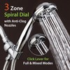 AquaDance High Pressure 6-Setting 3.5" Chrome Face Handheld Shower with