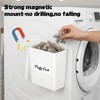 Rainmae Magnetic Laundry Lint Bin with Lid, Dryer Lint Bin,
