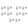 Diary Padlocks heyous 10pcs Metal Archaize Padlocks Key Lock with