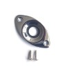 Guitar Anatomy Oval Jack Plate Universal - Chrome