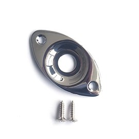 Guitar Anatomy Oval Jack Plate Universal - Chrome