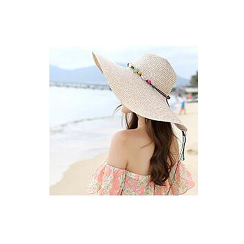 Foldable & Wide Brim Hat, UV Protection, UV Protection, Straw