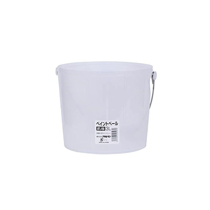 Asahipen Paint Pail, Plastic Can, 3L Size, Polypropylene Pail, Hanging