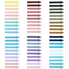 1200 Pack Arrow Colored Sticky Tabs Sticky Notes Transparent Arrow Flags Page Markers Tabs Translucent Page Markers Index Tab for Office School Annotating Books Notebooks
