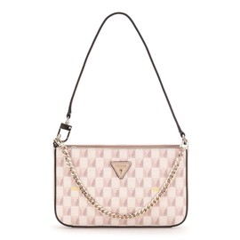 GUESS G Wave II Mini Top Zip Shoulder Bag Blush Logo