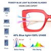 FEISEDY Oversized Square Blue Light Blocking Glasses Eye Strain Glare