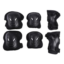 Bamboopack Adult Knee Pads Elbow Pads Wrist Guards Protector 6 in 1 Protective Gear Set for Scooter Skateboarding Cycling Skateboard Riding Roller Ice Roller and other Outdoor Extreme Sports