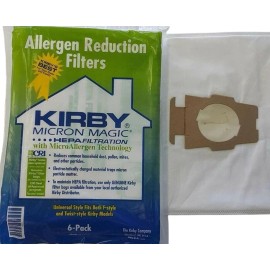 Kirby For KIRBY VACUUM BAGS 6 Sentria UNIVERSAL F Style MICRON MAGIC Hepa White Cloth