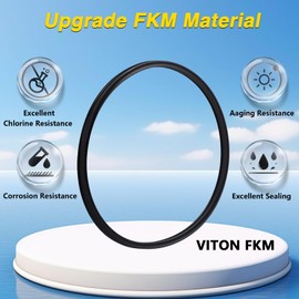 RUHUALIFE 2 Pack Chlorine Resistant FKM O-Ring with Lubricant Compatible with Hayward Pool Chlorinator Chemical Feeder Lid CL200 CL220 Replace# CLX200K
