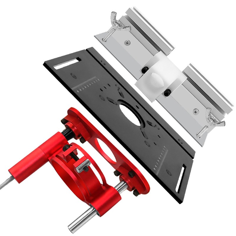 Router Lift Base Maximum 47mm Height Aluminum Alloy Stainless Steel