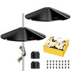 iBorn Squirrel Baffle for Bird Feeder Pole, 19.5” Oversized Baffle,