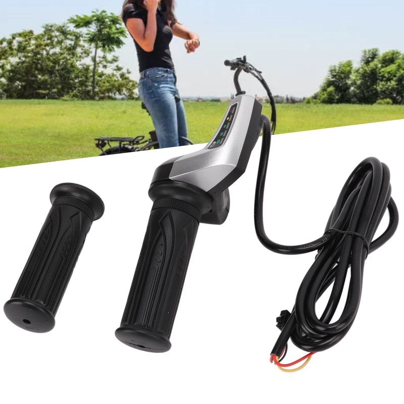 1 Pair Electric Bike Throttle Grip Universal Electric Scooter Wire