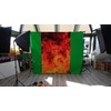Kate Microfiber 7x5ft Red Backdrops Fire Textured Background Studio Photo