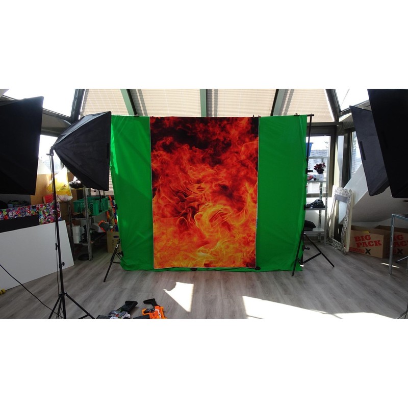 Kate Microfiber 7x5ft Red Backdrops Fire Textured Background Studio Photo