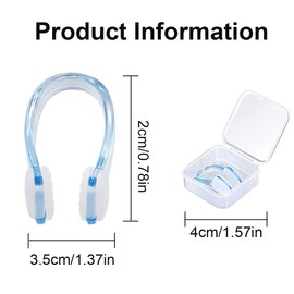 XPEX Pack of 3 Nose Clip Swimming Nose Clip Swimming Children Nose Clips Waterproof Nose Clip with Storage Box for Swimming Beginners Professional Swimming