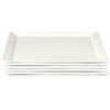 Fortessa Fortaluxe SuperWhite Vitrified China Dinnerware, Tavola 12-Inch Square Flat