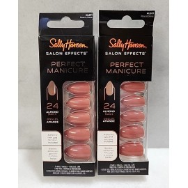 Sally Hansen 2-Sally Hansen Salon Effects Perfect Manicure Press on Nails Kit 24 Almond Nails