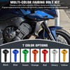 CHIFUN Motorcycle Fairing Bolt Kit, 195 Pcs M5 M6 Aluminum