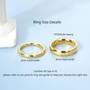 Lantine 2mm 4mm Titanium Ring Set High Polish Plain Dome