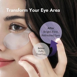 MIZON Parche De Gel De Colágeno Para Ojos, Colágeno Marino, Tratamiento Para Ojos Hinchados, Almohadillas Para Ojeras, Bolsas Debajo De Los Ojos, Cuidado De Arrugas (30 Pares)