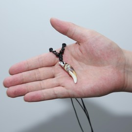 STWTR Wolf Headband Teeth Viking Necklace Indiana Teeth Tribe Jewelry Pendant Necklace