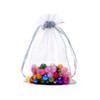 Bezall 50pcs Drawstring Organza Jewelry Candy Pouch Christmas Wedding Party
