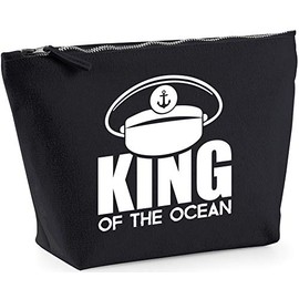Hippowarehouse King of the ocean printed make up cosmetic wash bag 18x19x9cm