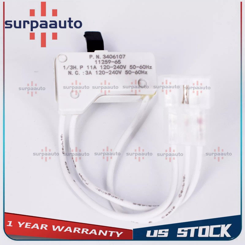 Auto-NEW 3406109 Dryer Door Switch Replacement part for Whirlpool Kenmore