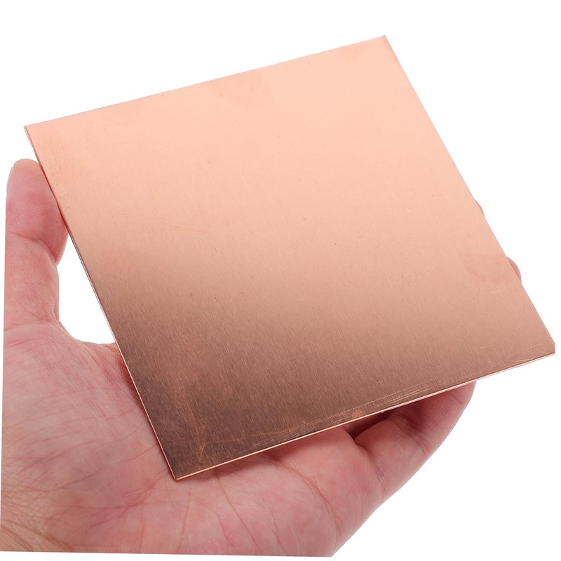 iplusmile 1 Sheet Copper Sheet for DIY Projects High Hardness