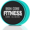 Iron Core Fitness Deslizadores de pies para entrenar ejercicios abdominales