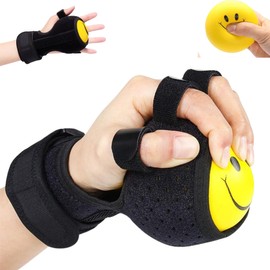 SEVEN MINE Férula para Dedo y Muñeca con Pelota Antiestrés | Ejercitador de Mano para Rehabilitación de Artritis, Túnel Carpiano y Espasmos | Alivio del Dolor y Mejora de la Movilidad